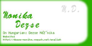 monika dezse business card